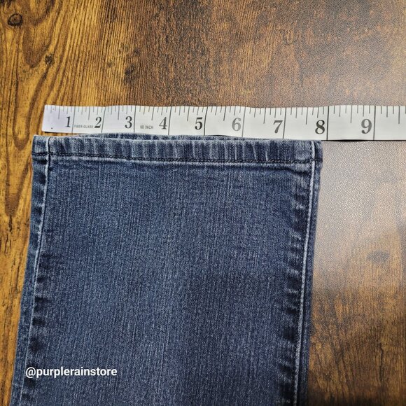 Levi's Jeans Size 12 Straight 505 Mid Rise Medium Dark Wash Western Country Girl - Picture 10 of 11